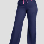 Med Couture Amp Women's 5-Pocket STRETCH High-Rise Wide Leg Cargo Scrub Pant